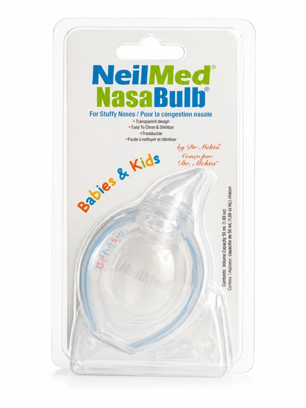 NeilMed NasaBulb Baby Nasal Aspirator New Sealed BPA Free